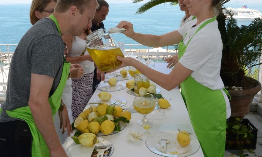 Limoncello and dessert making